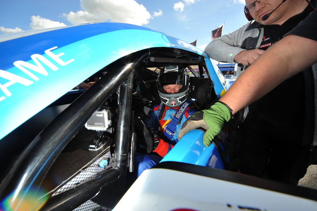 Jan Magnussen endte med at sætte bedste tid i lørdagens tidtagning for MASCOT Danish Thundersport Championship
(Foto: Morten Alstrup)